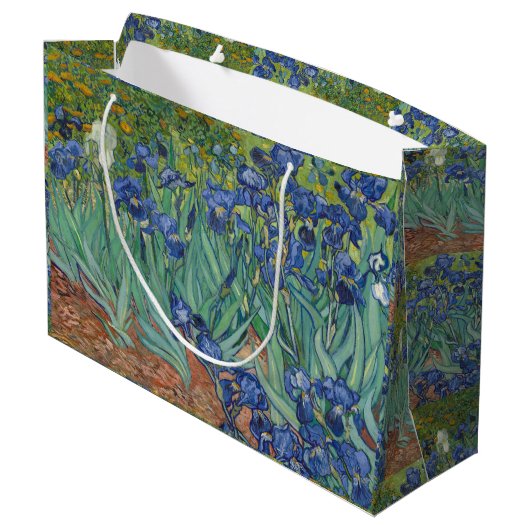 Irise Blue Green Yellow Van Gogh Groot Cadeauzakje (Achterkant Gekanteld)