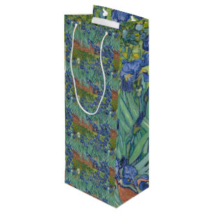 Irise Blue Green Yellow Van Gogh Wijn Cadeautas