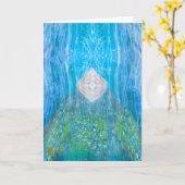 Iriserend, astraal, kosmisch chakra kaart (Gele Bloem)