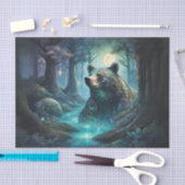 iriserend Beer in bosontkoppelingsweefsel Tissuepapier (Craft)