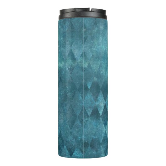 Iriserend Blauwgroen  Harlekijnpatroon Thermosbeker (Achterkant)