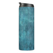 Iriserend Blauwgroen  Harlekijnpatroon Thermosbeker (Geroteerd rechts)