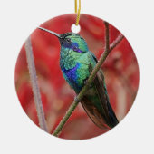 Iriserend glans keramisch ornament (Voorkant)