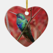 Iriserend glans keramisch ornament (Voorkant)