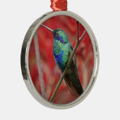 Iriserend glans metalen ornament (Rechts)