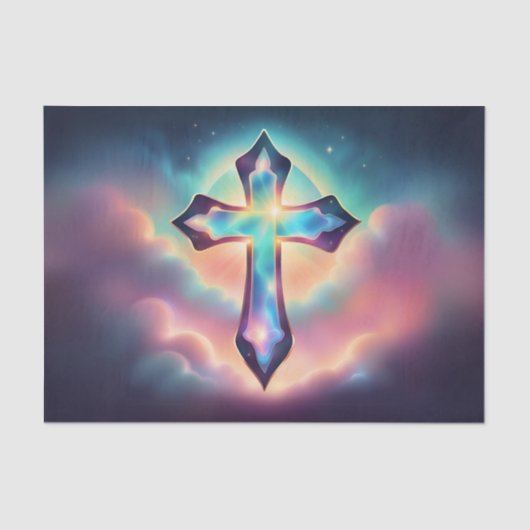 iriserend gloeiend kruisontkoppelingsweefsel tissuepapier (Voorkant)