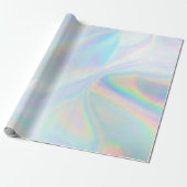 iriserend holografisch patroon cadeaupapier (Uitgerold)