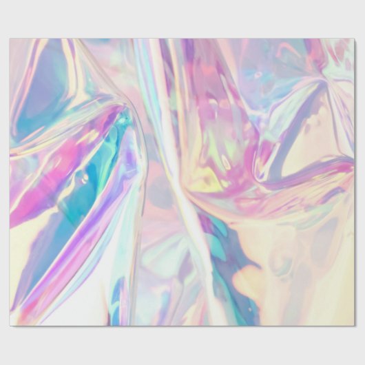 iriserend holografisch patroon cadeaupapier (Vlak)