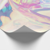 iriserend holografisch patroon cadeaupapier (Hoek)