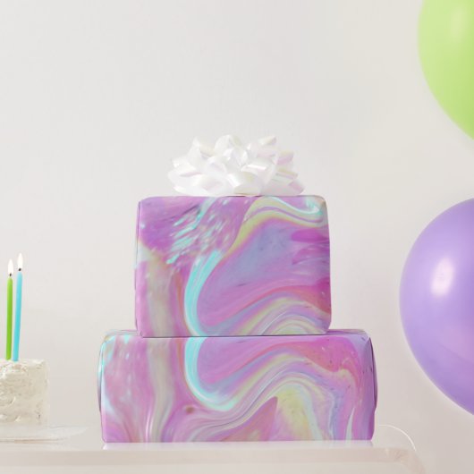 iriserend holografisch patroon cadeaupapier (Feestgeschenken)