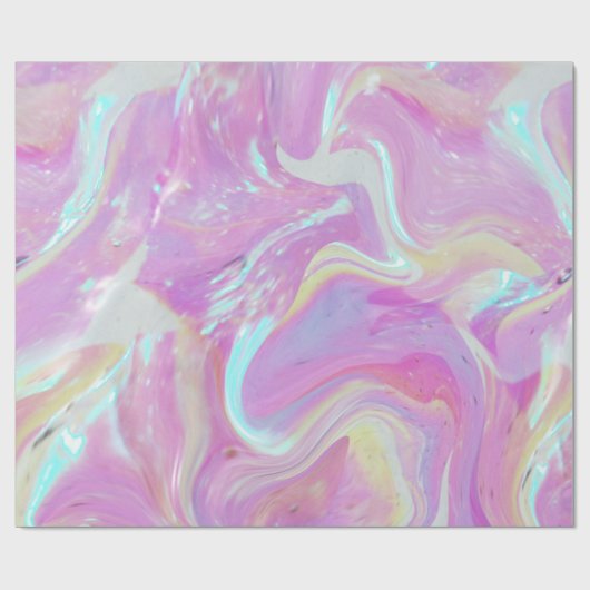 iriserend holografisch patroon cadeaupapier (Vlak)