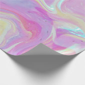 iriserend holografisch patroon cadeaupapier (Hoek)