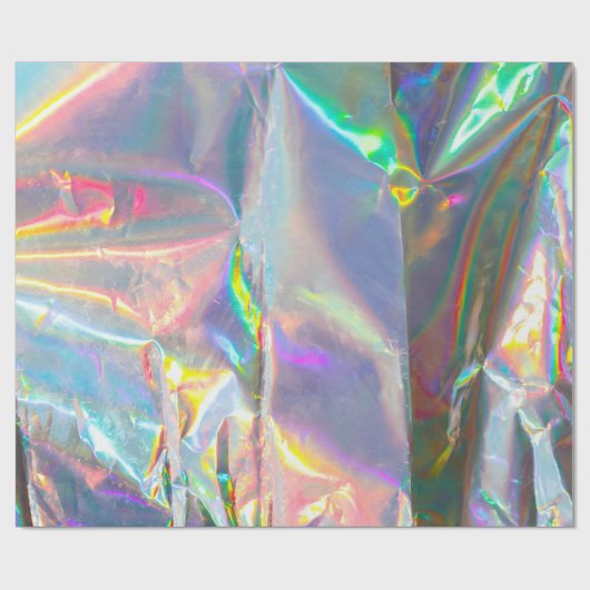 iriserend holografisch patroon cadeaupapier (Vlak)