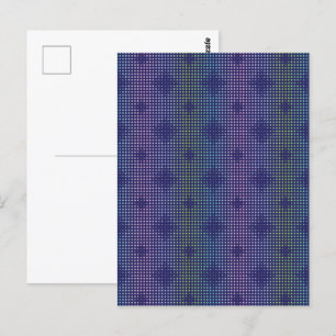 iriserend holografisch Stippen patroon Briefkaart