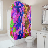 iriserend kristallijn Abstract patroon Douchegordijn (In situ)