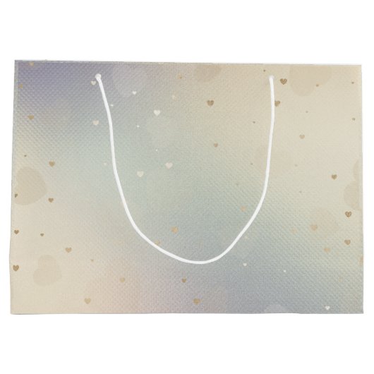 iriserend modern luxueus monogram groot cadeauzakje (Achterkant)