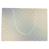 iriserend modern luxueus monogram groot cadeauzakje (Achterkant)