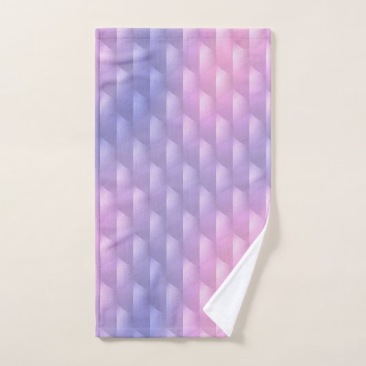 Iriserend Paarse en Roze Bad Handdoek (Handdoek)