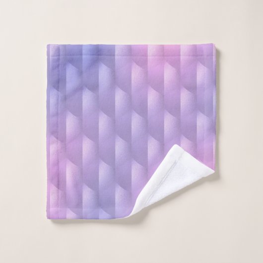 Iriserend Paarse en Roze Bad Handdoek (Wasdoekje)