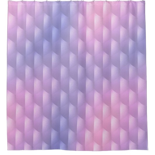 Iriserend Paarse en Roze Douchegordijn (Voorkant)