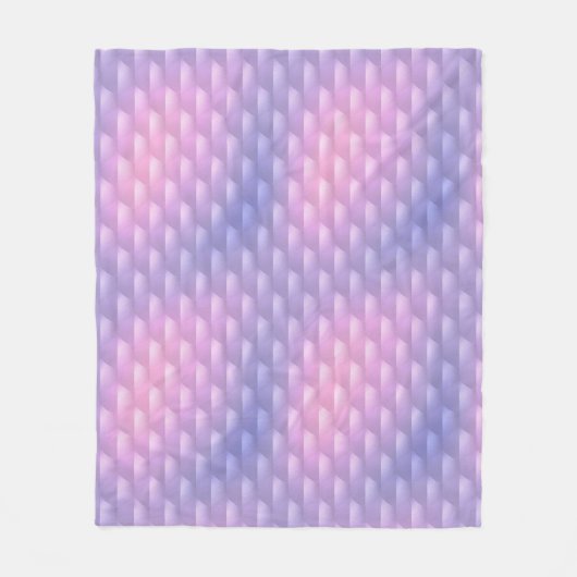 Iriserend Paarse en Roze Fleece Deken (Voorkant)