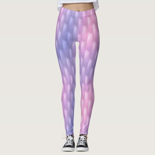 Iriserend Paarse en Roze Leggings (Voorkant)