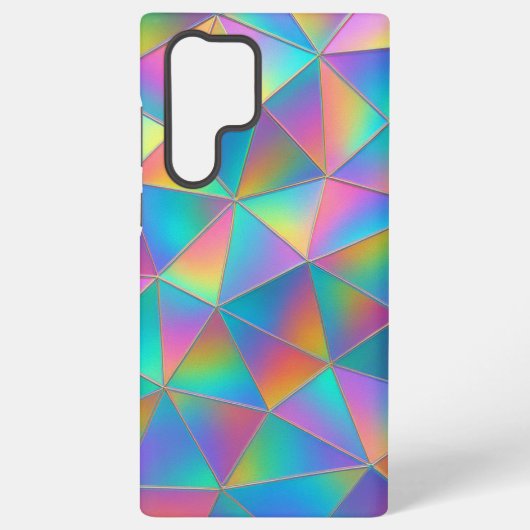 Iriserend Polygoon Samsung Galaxy Hoesje (Achterkant)