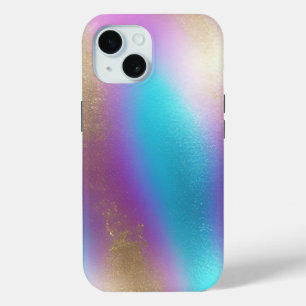Iriserend Rainbow Glam Scrapbook Papier iPhone 15 Case
