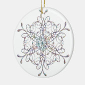 iriserend sneeuwvlok-Ornament Keramisch Ornament (Links)