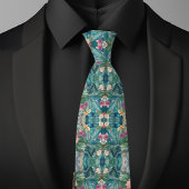 iriserend tropisch patroon stropdas