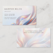 iriserend visitekaartje (Voorkant / Achterkant)