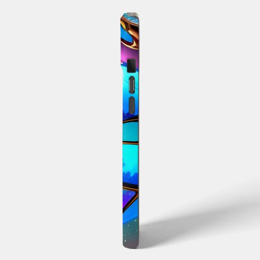 Iriserend Wereldbol in de ruimte Case-Mate iPhone Case (Achterkant / Links)