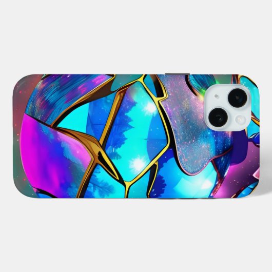 Iriserend Wereldbol in de ruimte Case-Mate iPhone Case (Achterkant (horizontaal))