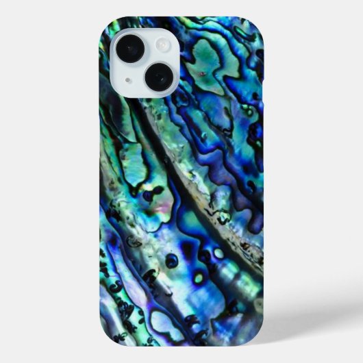 Iriserende Abalone Shell Abstract Blauw Groen Case-Mate iPhone Case (Achterkant)