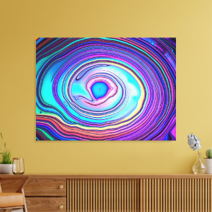 iriserende Abalone Shell Macro Canvas Afdruk