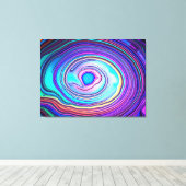 iriserende Abalone Shell Macro Canvas Afdruk (Insitu (Houten vloer))