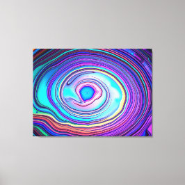 iriserende Abalone Shell Macro Canvas Afdruk