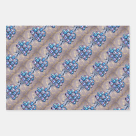 iriserende ballonnen wikkelpapier set inpakpapier vel