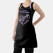 Iriserende Beauty Salon Tools Hart Stylist Schort (Insitu)