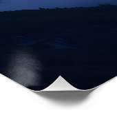 iriserende bergzonsondergang perfect poster (Hoek)