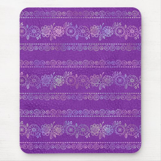 Iriserende Boheemse Eenhoorn Patroon Muismat (Voorkant)