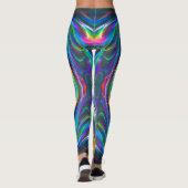 Iriserende Chrome-Leggings Leggings (Achterkant)