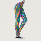 Iriserende Chrome-Leggings Leggings (Rechts)