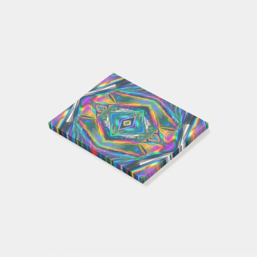 Iriserende chroom post-it-briefjes post-it® notes (Schuin)