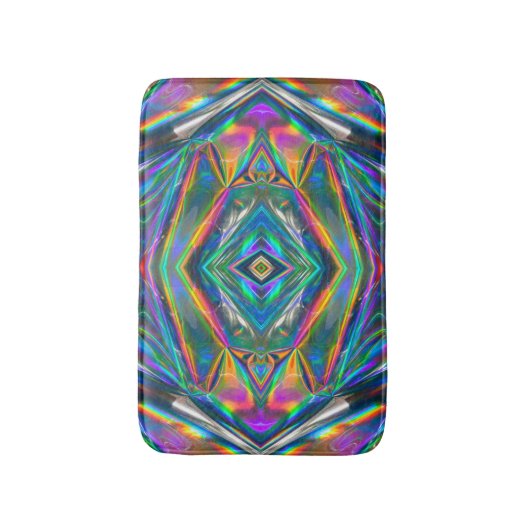 iriserende chroombadmat badmat (Voorkant Verticaal)