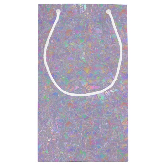 Iriserende design geschenktas klein cadeauzakje (Achterkant)