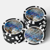 iriserende diepte poker chips (Opstapeling)