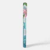 Iriserende Dolfijn & Roze Hibiscus Tropische Oceaa Case-Mate iPhone Case (Achterkant / Rechts)