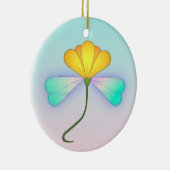 Iriserende Drakenbloem Keramisch Ornament (Rechts)