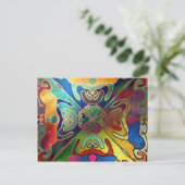 iriserende droom briefkaart (Staand voorkant)